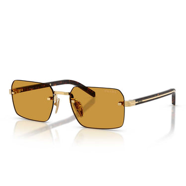 Prada Occhiali da Sole PRD55S 5AK50P Oro/Miele Scuro Uomo 1