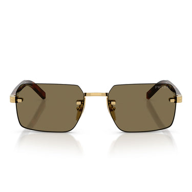 Prada Occhiali da Sole PRD55S 5AK90F Oro/Marrone Chiaro Uomo