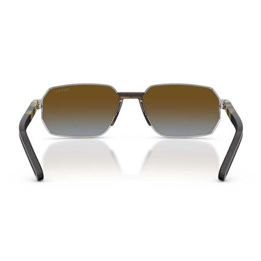 Prada Occhiali da Sole PRD60S 1BC0A4 Argento/Blu Sfumato Marrone Uomo 4