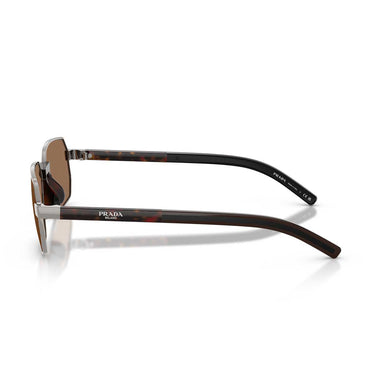 Prada Occhiali da Sole PRD60S 5AV60M Gunmetal/Marrone Scuro Uomo 3