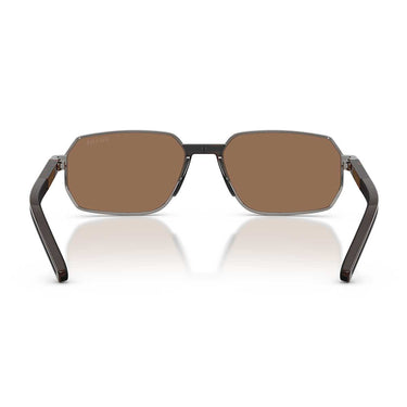 Prada Occhiali da Sole PRD60S 5AV60M Gunmetal/Marrone Scuro Uomo 4