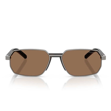 Prada Occhiali da Sole PRD60S 5AV60M Gunmetal/Marrone Scuro Uomo