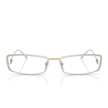 Prada Occhiali da Sole PRD67S 1BC10W Argento/Trasparente con Filtro Luce Blu Donna