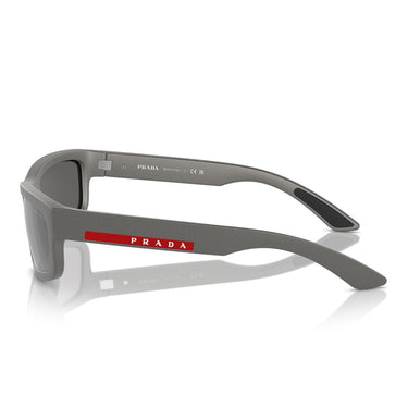 Prada Sonnenbrille PS05ZS 16X7W1 Linea Rossa Grau/Grau Verspiegelt Unisex