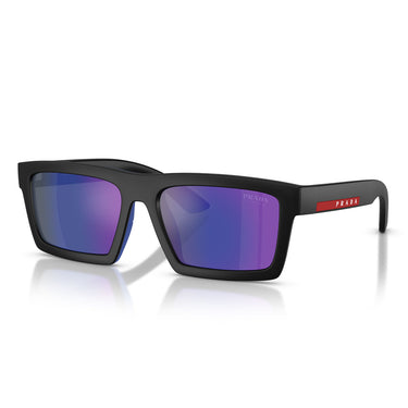 Prada Sonnenbrille PSA07S 1BO05U Linea Rossa Schwarz/Blau Unisex 2