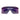 Prada Occhiali da Sole PSB06S 1BO08F Linea Rossa Nero Opaco/Rosso Specchiato Blu Uomo 5
