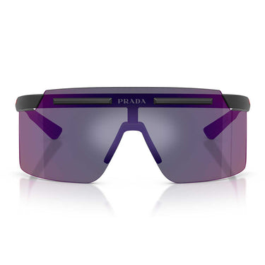 Prada Occhiali da Sole PSB06S 1BO08F Linea Rossa Nero Opaco/Rosso Specchiato Blu Uomo