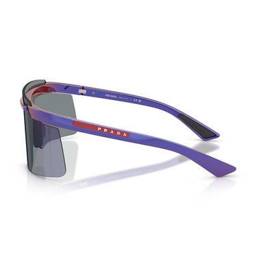 Prada Occhiali da Sole PSB06S 26H10J Linea Rossa Viola Metallizzato/Blu Specchiato Uomo 3