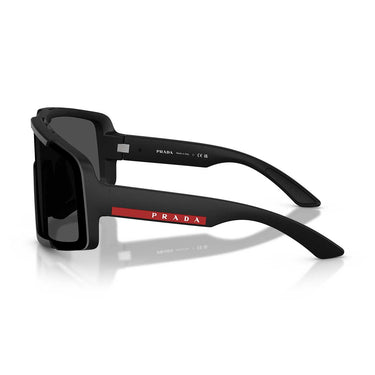 Prada Occhiali da Sole PSB07S 1BO06F Linea Rossa Nero Opaco/Grigio Scuro Uomo 3