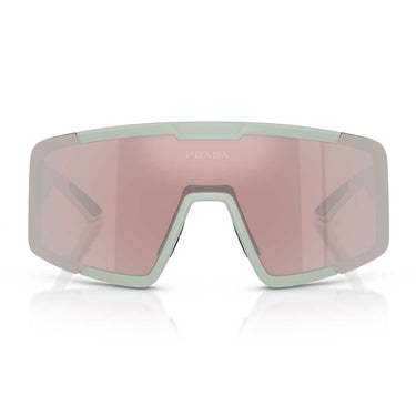 Prada Occhiali da Sole PSB07S 25H80U Linea Rossa Grigio Opaco/Viola Specchiato Argento Uomo
