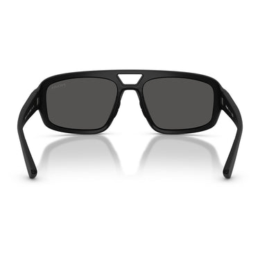 Prada Occhiali da Sole PSB11SU 1BO08Z Linea Rossa Nero Opaco Grigio Scuro Uomo 4