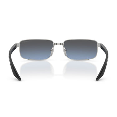 Prada Occhiali da Sole PSB54S 1BC11A Linea Rossa Argento Blu Specchiato Argento Uomo 4