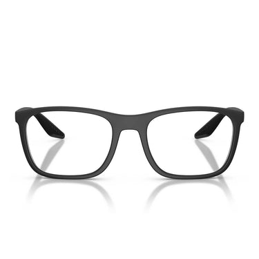 Prada Occhiali da Vista PS06TV 12P1O1 Linea Rossa Nero Opaco/Trasparente Uomo