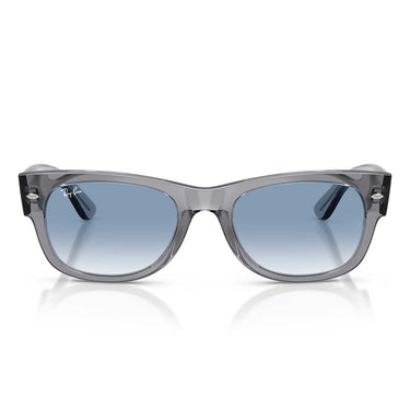 Ray-Ban Occhiali da Sole RB0832S 68463F Mega Wayfarer II Grigio/Trasparente Sfumato Blu Unisex