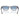 Ray-Ban Occhiali da Sole RB0832S 68463F Mega Wayfarer II Grigio/Trasparente Sfumato Blu Unisex 3
