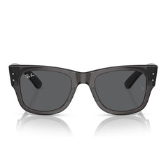 Ray-Ban Occhiali da Sole RB0840S 1406B1 Mega Wayfarer Nero Trasparente/Grigio Scuro Unisex