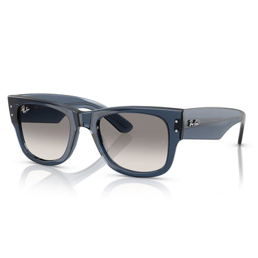 Ray-Ban Occhiali da Sole RB0840S 684532 Mega Wayfarer Blu Scuro Trasparente Grigio Sfumato Unisex 2
