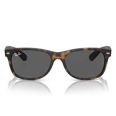 Ray-Ban Lunettes de Soleil RB2132 865-B1 New Wayfarer Havana-Gris Foncé Unisexe