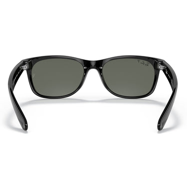 Ray-Ban Occhiali da Sole RB2132 901-58 New Wayfarer Nero Lucido-Verde Unisex Polarizzati 3