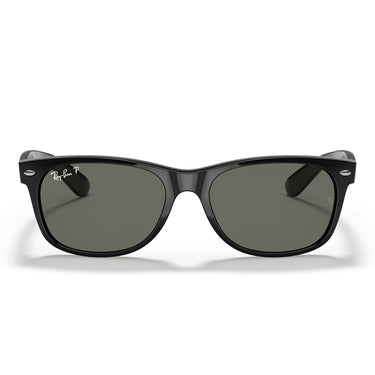 Ray-Ban Sunglasses RB2132 901-58 New Wayfarer Glossy Black-Green Unisex Polarized