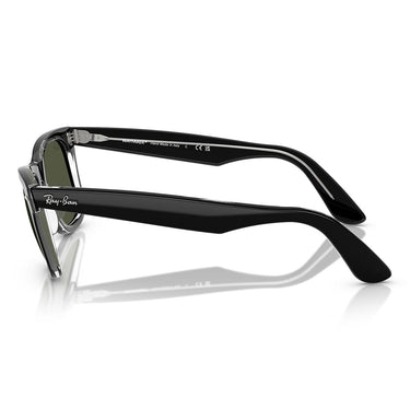 Ray-Ban Sunglasses RB2140 129431 Wayfarer Black On Transparent/Green Unisex 2