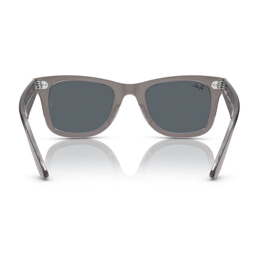 Ray-Ban Occhiali da Sole RB2140 1355R5 Wayfarer Grigio Trasparente/Blu Unisex