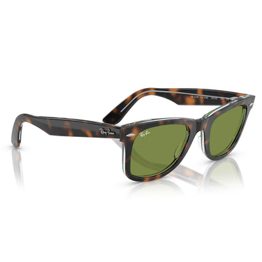 Ray-Ban Sunglasses RB2140 14134E Wayfarer Dark Brown/Green Unisex 4