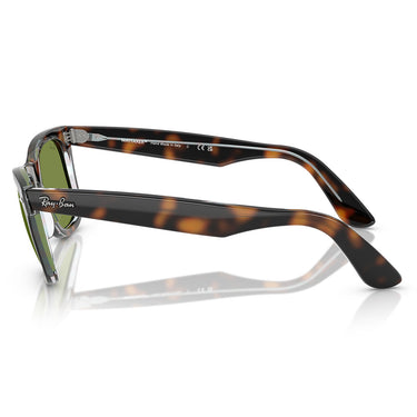 Ray-Ban Sunglasses RB2140 14134E Wayfarer Dark Brown/Green Unisex 2