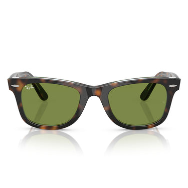 Ray-Ban Sunglasses RB2140 14134E Wayfarer Dark Brown/Green Unisex