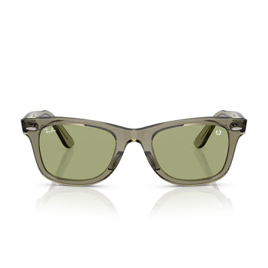 Ray-Ban Occhiali da Sole RB2140 68694E Wayfarer Star Wars Verde Trasparente Verde Bottiglia Unisex