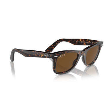 Ray-Ban Sonnenbrille RB2140 902/57 Wayfarer Havana/Braun Unisex Polarisiert 5