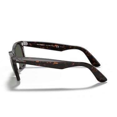 Ray-Ban Sonnenbrille RB2140 902/58 Wayfarer Havana/Grün Unisex Polarisiert 3