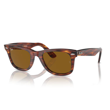 Ray-Ban Occhiali da Sole RB2140 954 Wayfarer Marrone/Marrone Unisex