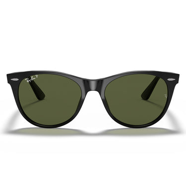 Ray-Ban Sunglasses RB2185 901-58 Black-Green G-15 Unisex Polarized