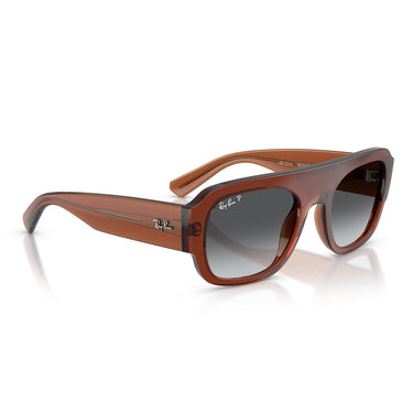 Ray-Ban Sunglasses RB2218 6678T3 Transparent Brown/Smoky Gray Unisex Polarized 4