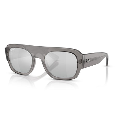 Ray-Ban Sunglasses RB2218 668482 Transparent Gray/Gray Mirrored Unisex Polarized 1