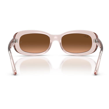 Ray-Ban Occhiali da Sole RB2221 6901A5 Rosa Trasparente/Rosa Sfumato Marrone Donna