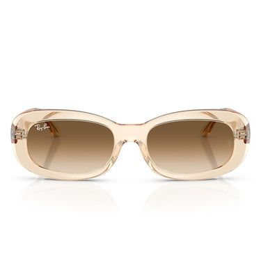 Ray-Ban Occhiali da Sole RB2221 690251 Nude Trasparente/Trasparente Sfumato Marrone Donna