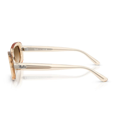 Ray-Ban Occhiali da Sole RB2221 690251 Nude Trasparente/Trasparente Sfumato Marrone Donna