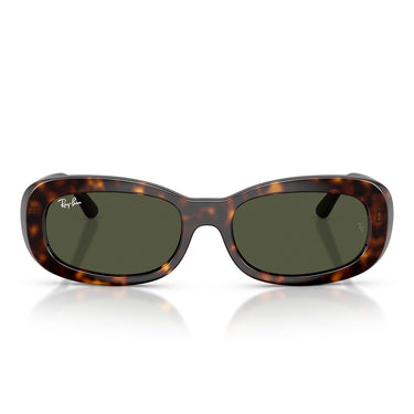 Ray-Ban Okulary Przeciwsłoneczne RB2221 902/31 Brązowe/Zielone Damskie
