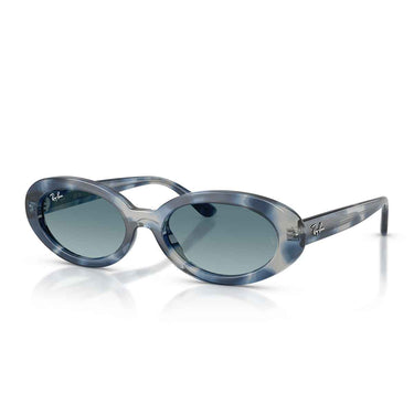 Ray-Ban Occhiali da Sole RB2223 14503M Blu Opaco Striato/Blu Sfumato Grigio Donna 1