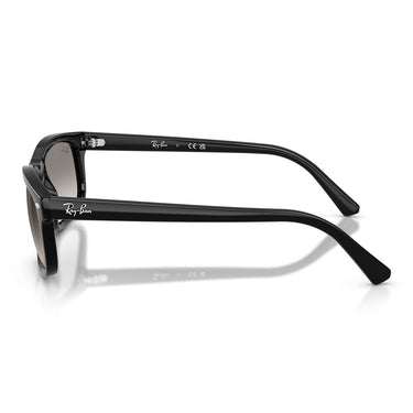 Ray-Ban Occhiali da Sole RB2224 901/32 Nero/Trasparente Sfumato Grigio Unisex 2