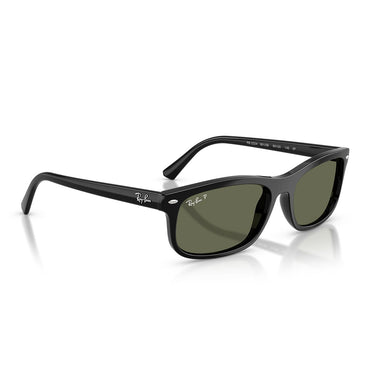 Ray-Ban Occhiali da Sole RB2224 901/58 Nero/Verde Unisex Polarizzati 4