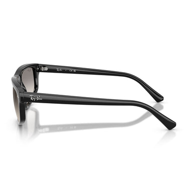 Ray-Ban Occhiali da Sole RB2225 901 32 Nero Trasparente Sfumato Grigio Unisex 3