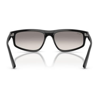 Ray-Ban Occhiali da Sole RB2225 901 32 Nero Trasparente Sfumato Grigio Unisex 4
