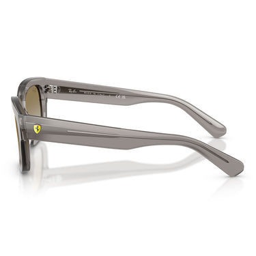 Ray-Ban Occhiali da Sole RB2228M F7046E x Scuderia Ferrari Grigio Trasparente Marrone Specchiato Oro Unisex 3