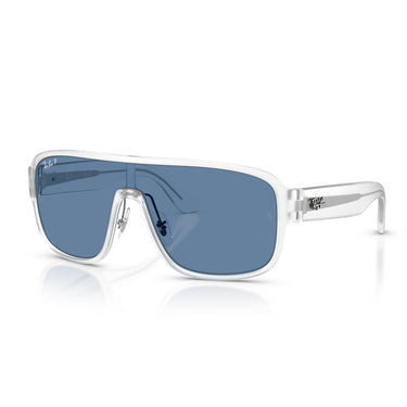 Ray-Ban Occhiali da Sole RB2229 646/1C Polarized S Trasparente/Blu Urban Storm Unisex Polarizzati
