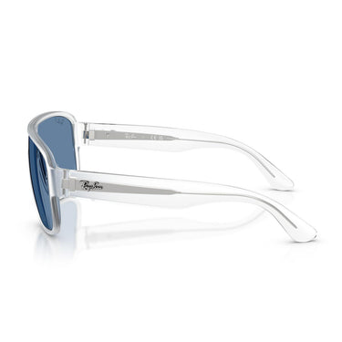 Ray-Ban Occhiali da Sole RB2229 646/1C Polarized S Trasparente/Blu Urban Storm Unisex Polarizzati