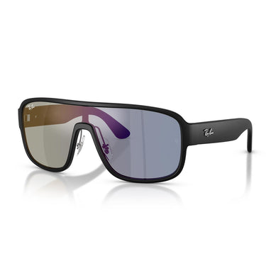 Ray-Ban Occhiali da Sole RB2229 901SB2 Nero Opaco/Blu Scuro Specchiato Viola Unisex