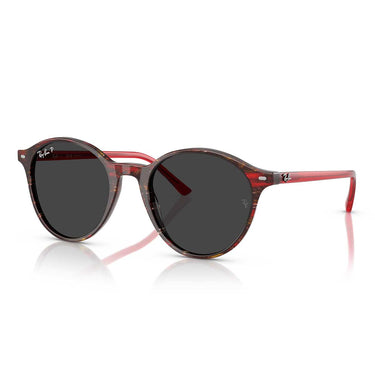Ray-Ban Occhiali da Sole RB2230 141948 Bernard Rosso Trasparente/Grigio Scuro Unisex Polarizzati 1